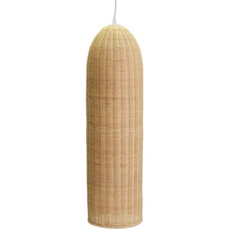 Lustre en rotin naturel