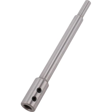 Rallonge pour foret à bois de 17,3 cm (6,81 po) de long, avec pince de 9,5 mm (3/8 po), permettant d'atteindre une profondeur de perçage supérieure à 14,3 cm (5-5/8 po). (1/5)