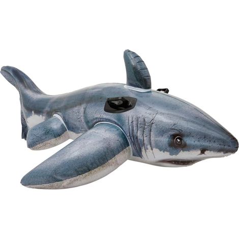 57525NP - Bouée Grand Requin Blanc A Chevaucher, 173x107 cm (1/2)