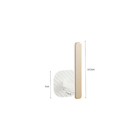 Set di 2 aste per tende, cinghia decorativa da parete, gancio autoadesivo a forma di L, supporto decorativo per asta tende in stile nordico per la casa - Crezuo