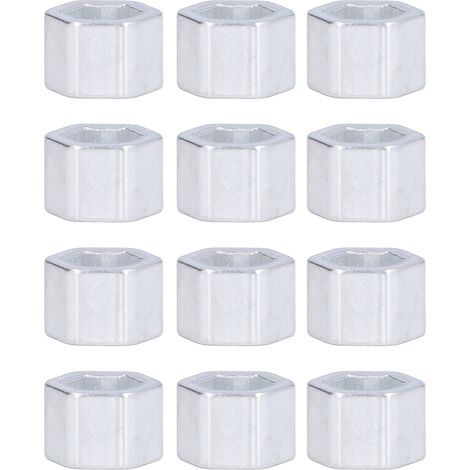 Joint d'espacement en aluminium, 12 pièces, trou hexagonal, résistant à la Corrosion, pour arbre moteur, diamètre intérieur 8mm, 3520-4012-0080 L (1/5)