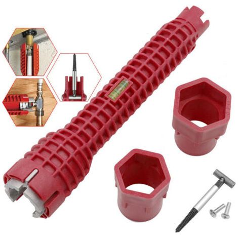 8 en 1 clé Kit clé plomberie tuyau d'eau outil robinet évier installateur (1/5)