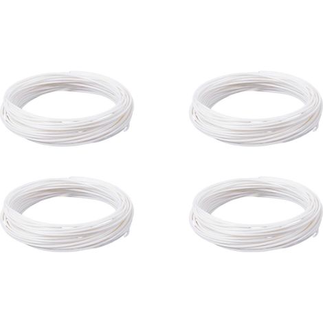 4x 3D-Druckerstift-Filament 1,75 mm PLA 10 m (Weißes PLA)