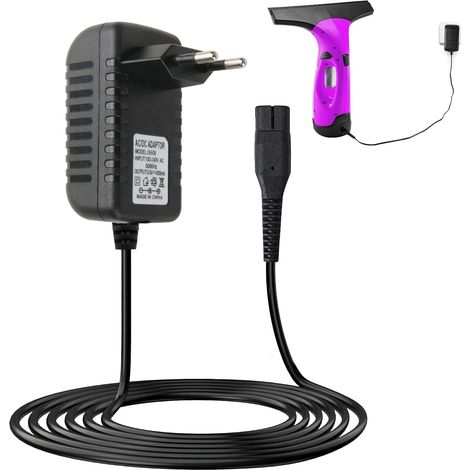 Chargeur 5.5V pour Nettoyeur Kärcher Vitre, Compatible avec WV2 WV5 Premium WV6 WV60 WV70 WV75 WV60 Plus WV75 Plus, Adaptateur Secteur Compatible lave-vitre karcher, Câble 1,5m, 600mA (4)