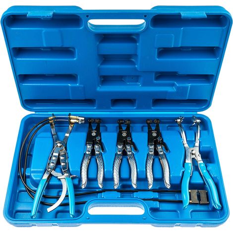 Set Pinze Per Morsetti Auto 5PZ Fascette Stringitubo Per Olio Combustibile 07216 (1/5)