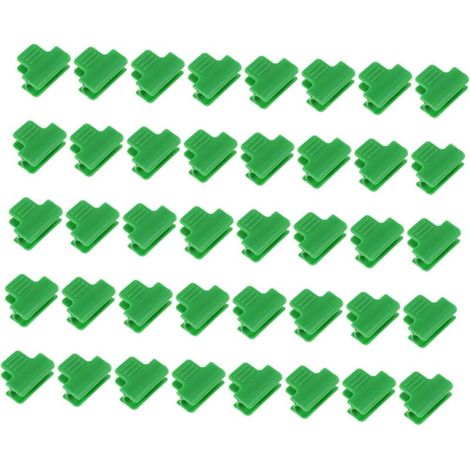 Lot de 40 colliers de serrage pour serre, serre-tubes, serre-film, serre-ombre, serre-plantes, accessoires de serre, pinces de support de jardin (1/5)