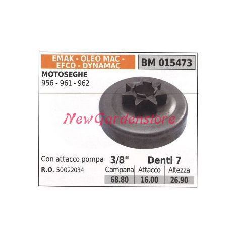 Pignone EMAK motore motosega 956 961 962 3/8' denti 7 015473