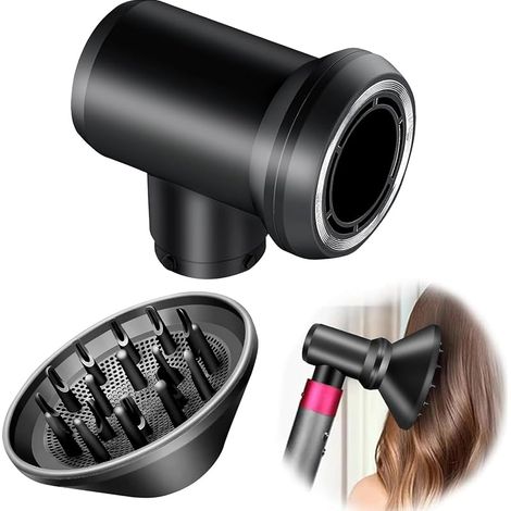 Diffuseur et Adaptateur pour Dyson Airwrap Styler pour Airwrap HS01 HS05 HS08 Styler Dans Une Combinaison de Sèche-Cheveux (1/5)