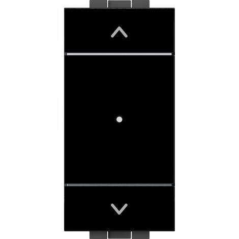 Bouton de commande de volet roulant intelligent ETTROIT Wifi connecté haut bas application Tuya couleur noire compatible avec Living LNWF1202