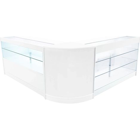 Hera LED Shop Counter Set K1500, C1500 & CM60 - White