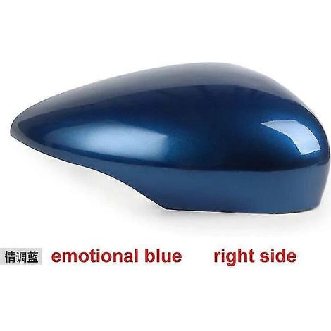 Coque de rétroviseur extérieur pour Ford Fiesta 2009-2016, couleur bleue (1 pièce, côté droit). (1/4)