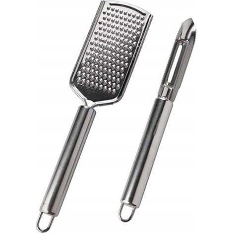 Rallador de cuchillos para verduras, ajo, zanahorias, juego de utensilios de cocina de acero (1/2)
