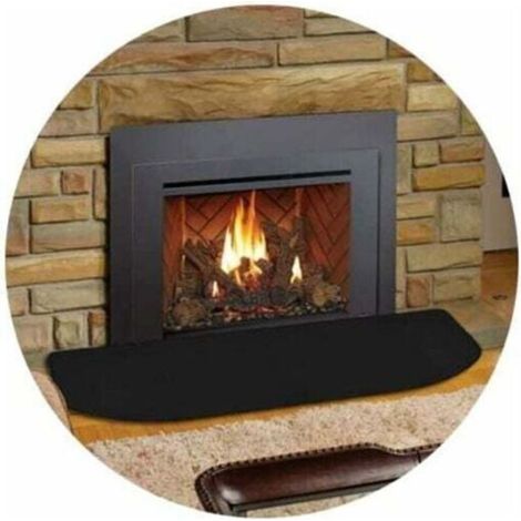 50x80cm Tapis de cheminée ignifuge en fibre de verre pour cheminée d'intérieur Protection de poêle (1/5)