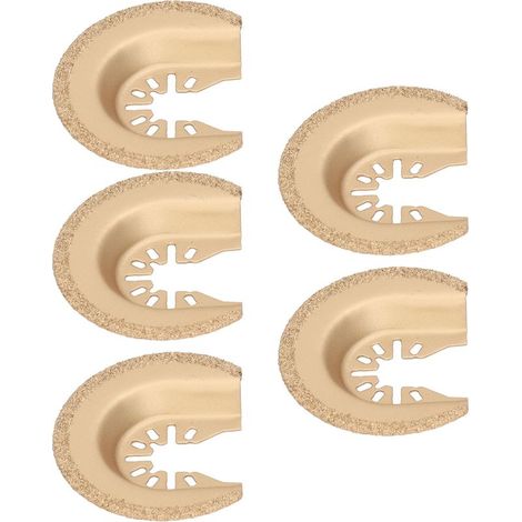 Lames de scie oscillante semi-circulaires 5 pièces, durables et coupantes pour travaux de précision (1/5)