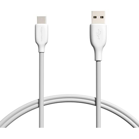 Câble de transfert de données et chargement rapide USB-C vers USB-A 2.0,480Mbit/s certifié USB-IF,pour Apple iPhone16/15,iPad,Samsung Galaxy,tablettes,ordinateurs portables, 0.9 m, blanc (1/5)