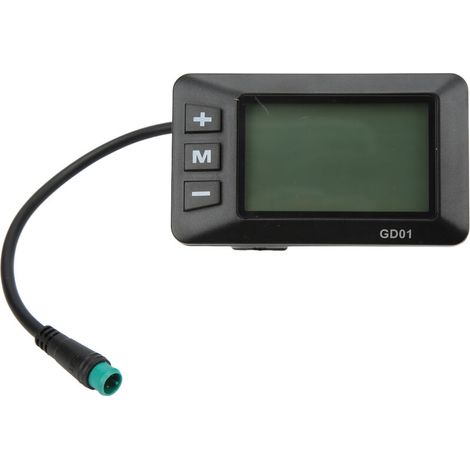 Écran LCD GD01 pour vélo électrique 36V/48V, prise étanche 5 broches, compatible guidon 22.2mm