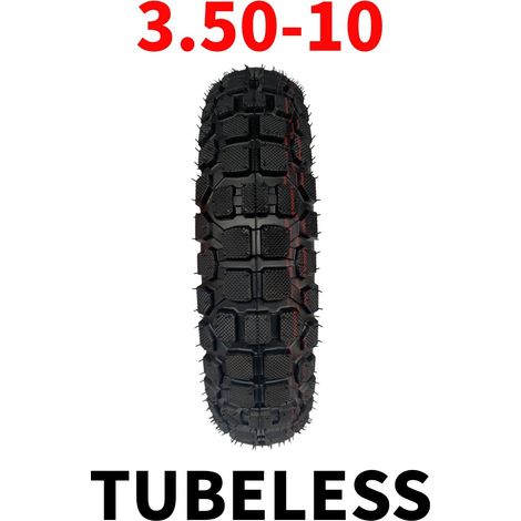 3.50-10 Electric Vehicle Tires, 10-inch Tubeless Tires, Thickened All-Terrain Tubeless Tires for Electric Scooters and Motorcycles. (1/4)