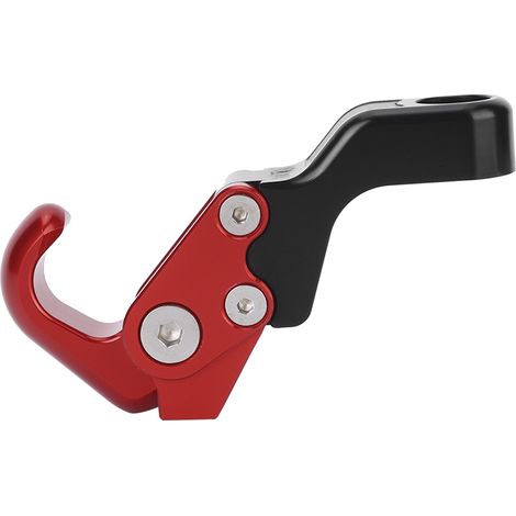 Support Moto Yamaha Xmax 300 250 Crochet Casque Aluminium Alliage Porte-Bagages Rouge (1/3)