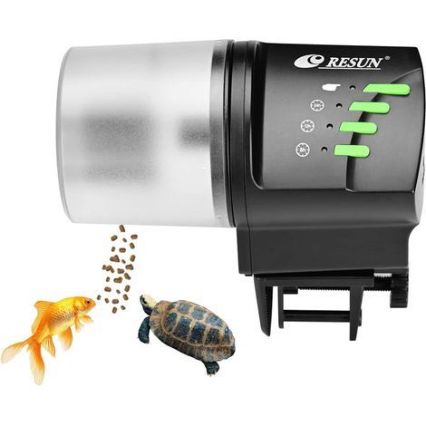 Automatischer Spender, einstellbarer Timer, Doppelbehälter 100 ml 200 ml, für Urlaubsaquarien (1/5)