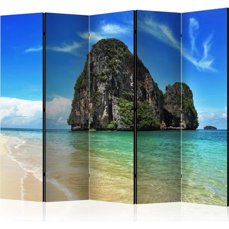 Paravento - Exotic landscape in Thailand, Railay beach II [Room Dividers] - 225x172 (1/4)