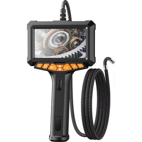 Bidirektionales, gelenkiges Industrieendoskop mit Beleuchtung, 5-Zoll-IPS-Bildschirm, 8-mm-Gelenksonde, 1 m hochfestes, flexibles Kabel, Kamera