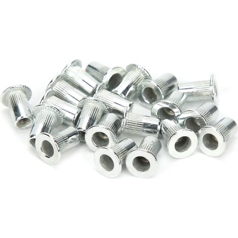 100 inserts à riveter M3x20, écrous à sertir ouverts, kit de fixation industrielle, visserie creuse, lot de 100 pièces (1/5)