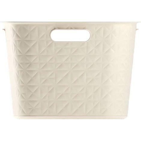 Curver 17212791 Softex Cesta Portabiancheria 45 L 70% Riciclato colore Bianco Gesso (1/5)