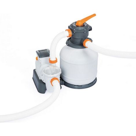 Bestway – Pompe filtre à sable 7574 l/h – Débit max 7574 l/h – Pour piscines 1100 à 54000 l – Adaptateur 3,2 cm et 3,8 cm