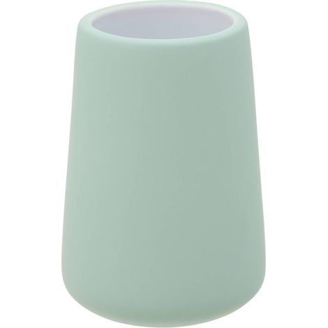 Portacepillos de dientes colorama redondo, d. 8 x h. 12 cm, verde celadón - 5five
