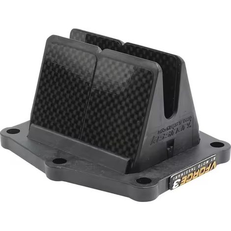 Halteblock für das Einlassmembransystem V305 für das Rennmotorrad CR250R MX, hergestellt aus Kohlefaser. (1/4)