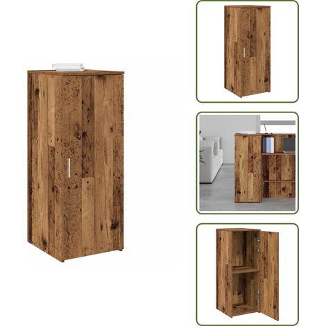 The Living Store Lagerschrank Altholz-Optik 40x45x103,5 cm Holzwerkstoff - Holzwerkstoff (1/5)