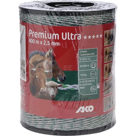 Recinzione elettrica ako premium ultra 400 m 2,5 mm