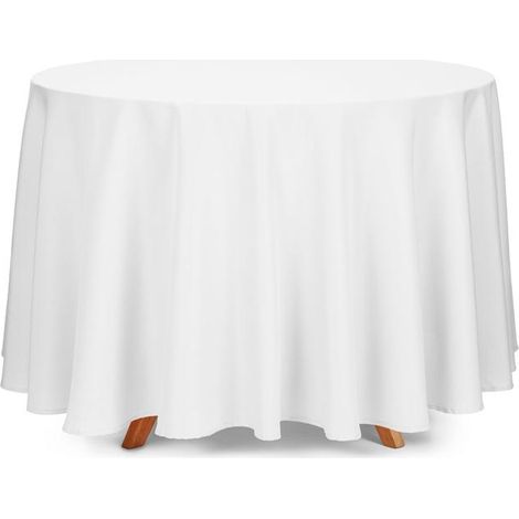 Weiße Tischdecke 230 cm