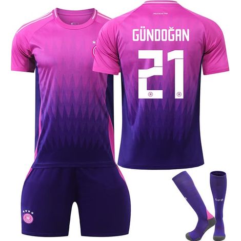 Maillot extérieur Allemagne 2425 EM n° 13 Müller 7 Havertz 8 Kroos, tenue de football enfant garçon, taille 28, Gundogan 21