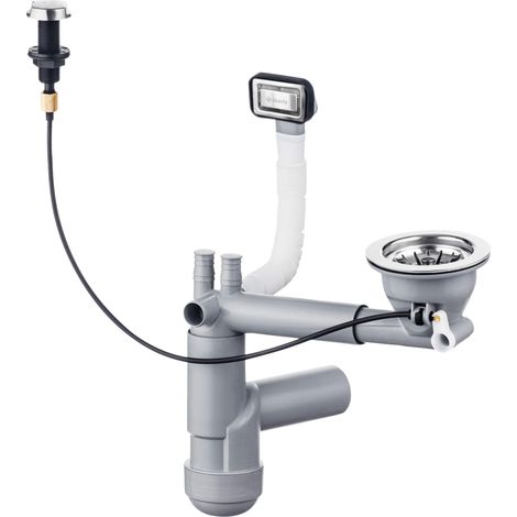 Siphon für Granitspülbecken, 1-Becken Chrom