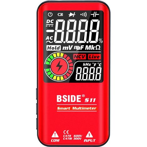 Multimètre intelligent S11 rouge TRMS avec batterie (1/5)