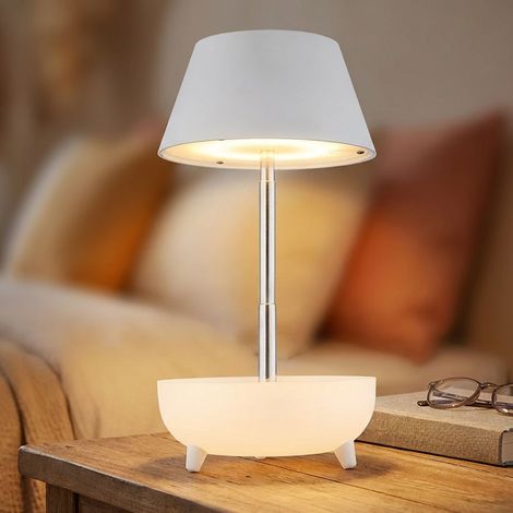 Tischleuchte Beistellleuchte Nachttischlampe LED Akku ausziehbar Touchdimmer