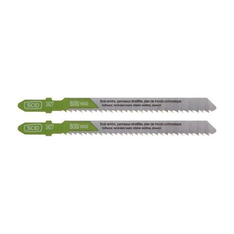 Lame De Scie Sauteuse Bois Accroche En T 100 2,5 Mm (1/2)