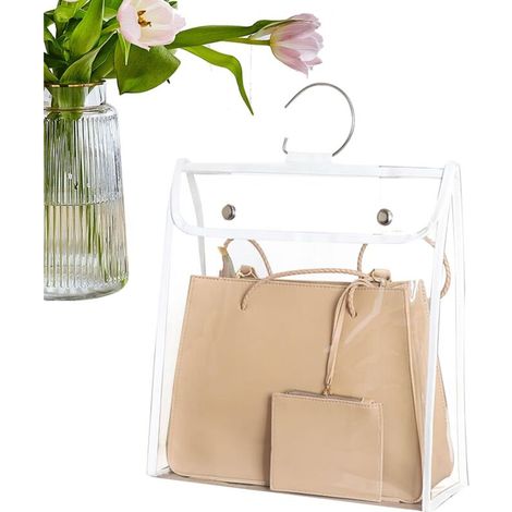 Organisateur de Penderie pour Sacs à Main - Organisateur Transparent pour Sac à Main Poche de Rangement Antipoussière - pour Femmes Mères Collectionneurs Amateurs de Mode Maison Appartement
