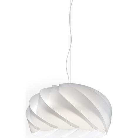 Sospensione Moderna Half Globe Polilux ® Bianco E Metallo Cromo 1 Luce E27 D55Cm (1/2)