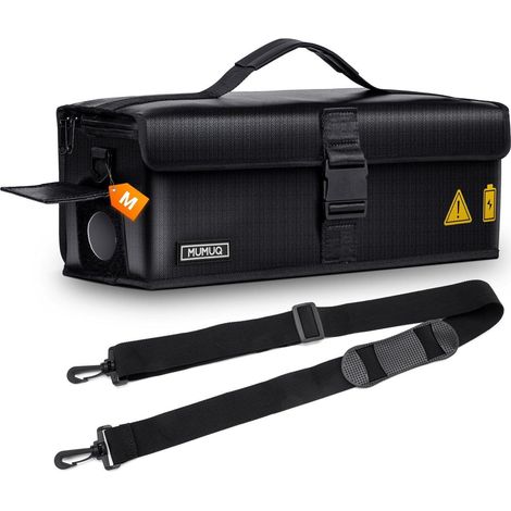 Feuerfeste E-Bike Akku Tasche mit Ladeanschluss, Größe M (1/5)