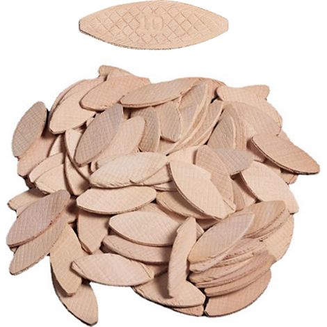 100 pièces/sachet de tenons à lamelles pour l'assemblage de planches, machine à tenonner pour le travail du bois, outil d'assemblage de plaques de jonction pour bois de hêtre massif