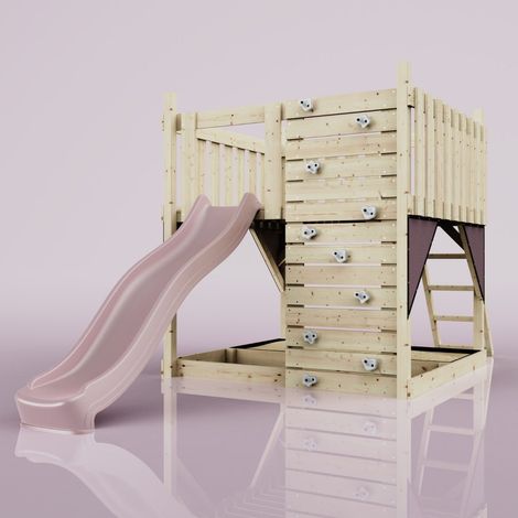PolarPlay Kids Scandinavian Style Climbing Platform - Fai Rose (1/5)