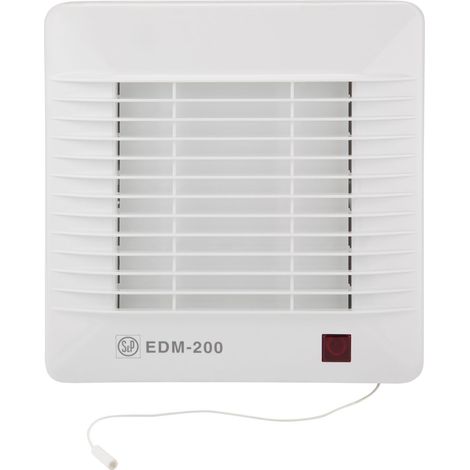Aérateur standard petites dimensions, 180 m3/h, hygrostat réglable, D 120 mm S&P (UNELVENT) 404316