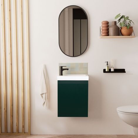 Mueble lavabo LISA + espejo ovalado