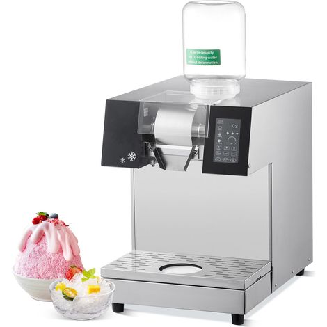 Machine à glace en flocons professionnelle, 240 kg/24h, broyeur à glace en acier inoxydable, granité électrique, refroidissement liquide pour dissipation rapide, sorbetière (1/5)