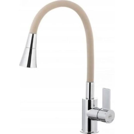 KFA Rumba Duo rubinetto da cucina cromato beige pratico