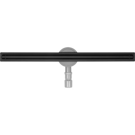 Caniveau de douche, siphon de sol 90 cm Slim Noir