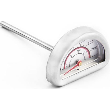 Termometro da forno compatibile con Omnia, termometro da cucina in acciaio inox con sonda da 7 cm, termometro di cottura per barbecue, affumicatore e griglia, intervallo di misurazione da 0°C a 400°C (1/5)
