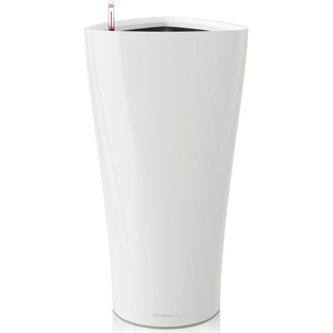 LECHUZA DELTA Premium 30 Komplettset weiß hochglanz (1/3)